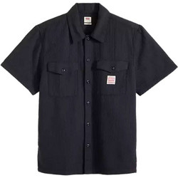 Levi's Ανδρικό Πουκάμισο Βαμβακερό Κοντομάνικο Κανονική Γραμμή Μαύρο 003O1-0007