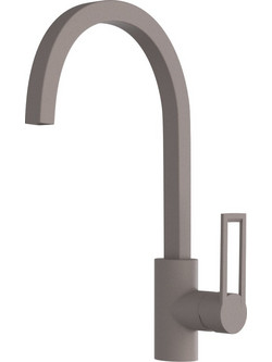 Sanitec Quattro Granite Sienna Μπαταρία Κουζίνας Πάγκου Διπλής Παροχής Ανάμεικτη Μπεζ