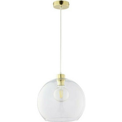 TK Lighting Cubus Κρεμαστό Φωτιστικό Οροφής Μπάλα Μονόφωτο E27 Διαφανές Φ30x175cm 2742