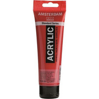 Royal Talens Amsterdam 317 Transparent Red Medium Ακρυλικό Χρώμα Ζωγραφικής 120ml