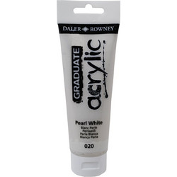 Daler-Rowney Graduate 020 Pearl White Ακρυλικό Χρώμα Ζωγραφικής 120ml