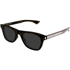 Saint Laurent SL879 002 Ανδρικά Γυαλιά Ηλίου Τετράγωνα Κοκάλινα Μαύρα με Μαύρο Φακό