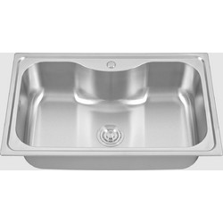 Hydra 68-022 Ένθετος Νεροχύτης Inox Σατινέ 80x50cm