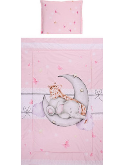 Lorelli Butterflies Σετ Κούνιας Pink 3τμχ