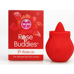 Skins Κλειτοριδικός Δονητής Rose Buddies Rose Lix Vibrator Κόκκινος