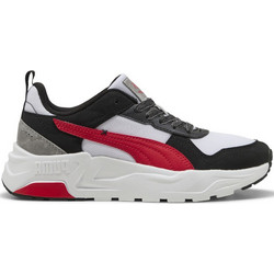 Puma Trinity 2 Παιδικά Sneakers Λευκά Μαύρα Κόκκινα 406073-01