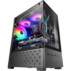 Mars Gaming MC-SE2 Black Gaming Mini Tower Κουτί Υπολογιστή με Πλαϊνό Παράθυρο