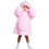 Cozy Noxxiez Παιδική Ρόμπα Fleece Χειμωνιάτικη Ροζ NX-CH305