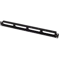 PowerOn PP-C6A-U24 Patch Panel Rack 1U 19" 24 Θυρών Cat.6a Unshielded UTP