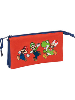 Safta Super Mario Mamma Mia Κασετίνα με 3 Θήκες Πολύχρωμη S4313703