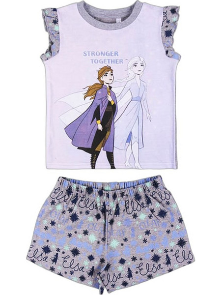 Cerda Frozen 2 Παιδική Πιτζάμα Βαμβακερή Καλοκαιρινή Λιλά Μωβ 2200007300