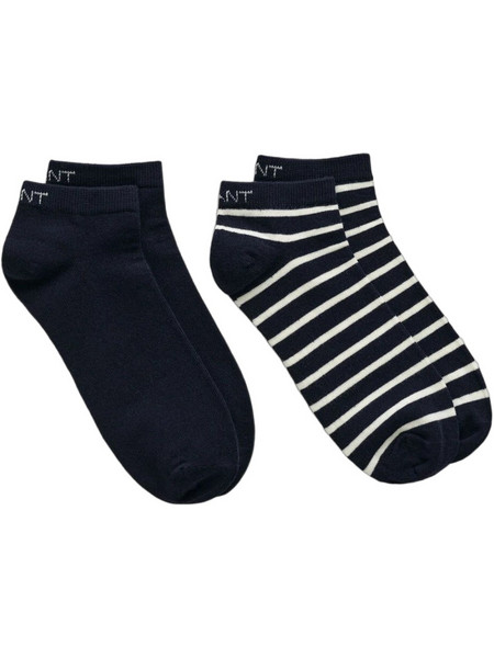 Gant Ανδρικές Κάλτσες Κοντές Navy Μπλε 2Pack 3G9960351-410