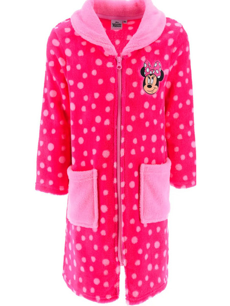 Super Heroes Minnie Mouse Παιδική Ρόμπα Fleece Χειμωνιάτικη Φούξια Ροζ XH20137
