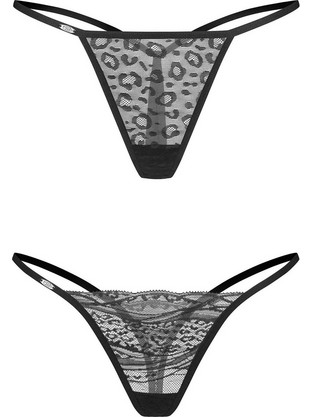Obsessive Clara Γυναικείο Sexy String Μαύρο 5901688267509
