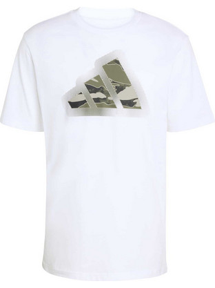 Adidas Ανδρικό Αθλητικό T-Shirt Λευκό JZ7493