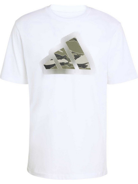 Adidas Ανδρικό Αθλητικό T-Shirt Λευκό JZ7493