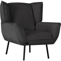 Ravenna Πολυθρόνα Ανθρακί Borden Dark Grey 044383