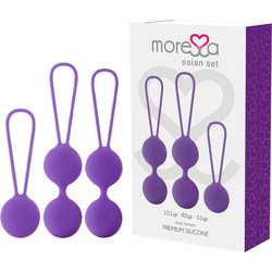 Moressa Osian Premium Σετ Κολπικές Μπάλες Μωβ 3τμχ