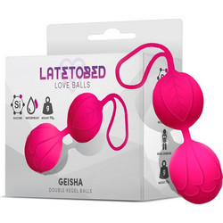 LateToBed Geisha Double Kegel Κολπικές Μπάλες Ροζ