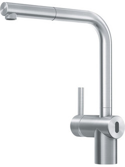 Franke Atlas Neo Sensor 3156856221 Μπαταρία Κουζίνας Πάγκου Διπλής Παροχής Ανάμεικτη με Ντουζ Inox