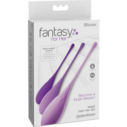 Pipedream Fantasy For Her Kegel Train Σετ Κολπικές Μπάλες Μωβ 3τμχ