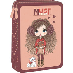 Must Girl in Winter with Fur Κασετίνα Γεμάτη με 2 Θήκες Σομόν 587252
