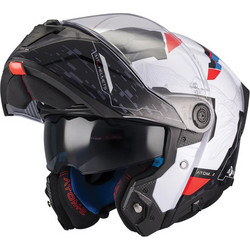 MT Atom 2 SV Highlands A7 Black White Κράνος Μηχανής Flip-Up 1650gr