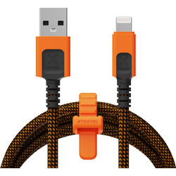 Xtorm CXX2001 Braided USB-A to Lightning Cable 1.5m Black Orange