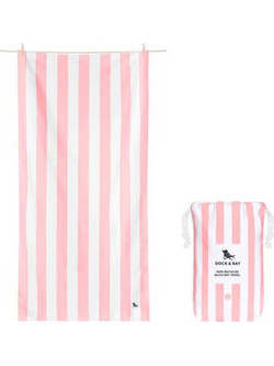 Dock & Bay Cabana Παιδική Πετσέτα Θαλάσσης Microfiber Ροζ 70x130cm