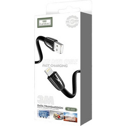 EARLDOM EC-111i USB-A to Lightning Cable 3m Black