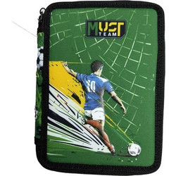 Must Football Κασετίνα Γεμάτη με 2 Θήκες Πράσινη 587240