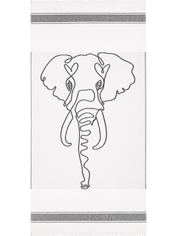 Bricini Πετσέτα Θαλάσσης Λευκή 90x180cm 7400658-10001