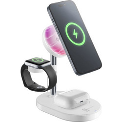 Cellular Line Mag Trio Ασύρματος Φορτιστής Qi2 Pad με 2 Θύρες USB-C 15W Power Delivery