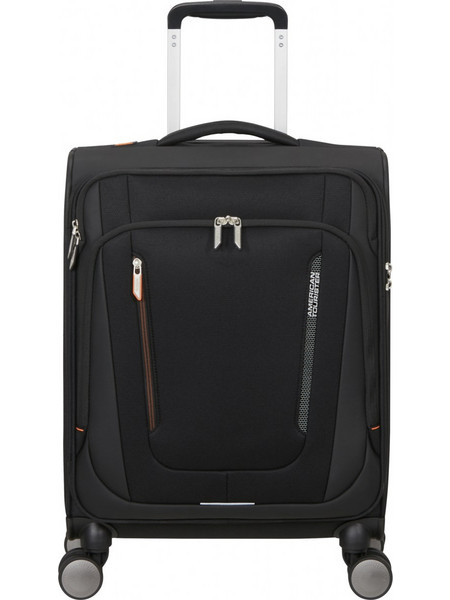 American Tourister WanderLite 158075-0614 Βαλίτσα Καμπίνας 55x40x20cm με 4 Ρόδες Μαύρη
