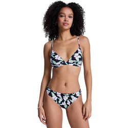 Roxy Bikini Set Τριγωνάκι Floral Μαύρο Λευκό ERJX203597-KVJ2