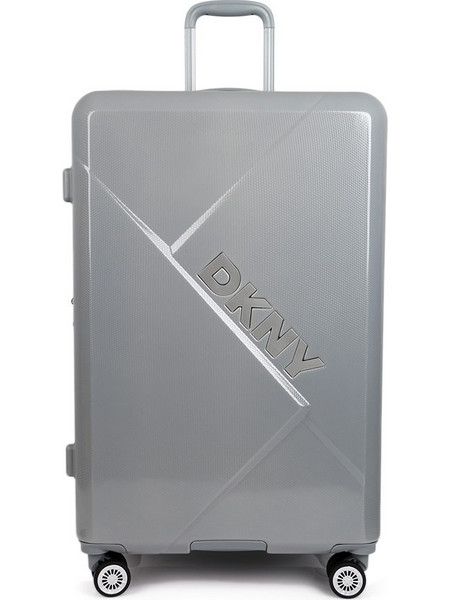 DKNY D4506B-DH818YC5 Βαλίτσα Μεγάλη 77x50.5x31.5cm με 4 Ρόδες Γκρι
