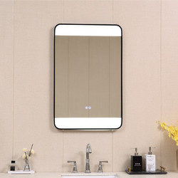 Inter Ceramic Ορθογώνιος Καθρέπτης Μπάνιου Led Αντιθαμβωτικός Αφής Μεταλλικός ICL 1854