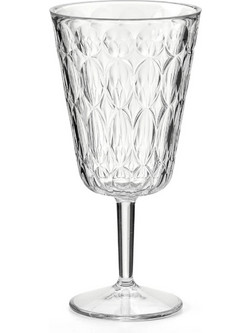 Guzzini Σετ Ποτήρια Κρασιού Κρύσταλλο Κολωνάτα Vanity 330ml 6τμχ 069400AR00