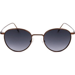 Safilo LINEA/T 09/S 09Q Ανδρικά Γυαλιά Ηλίου Οβάλ Μεταλλικά Χρυσά με Μαύρο Φακό