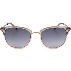 Safilo Trama 02/s KB7 Ανδρικά Γυαλιά Ηλίου Τετράγωνα Μεταλλικά Χρυσά με Μαύρο Φακό