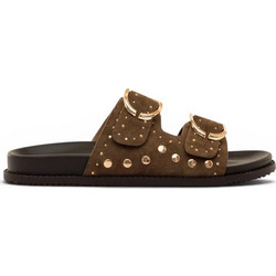 MariaMare Γυναικεία Σανδάλια Suede Καφέ 55500-C59501