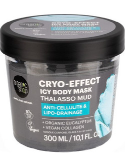 Natura Siberica Organic Shop Thalasso Mud Cryo-Effect Icy Μάσκα Σώματος κατά της Kυτταρίτιδας 300ml