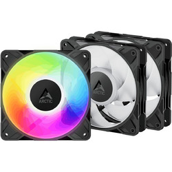 Arctic P12 Pro LN Case Fan 120mm ARGB με Σύνδεση 3-Pin 4-Pin PWM 3τμχ Black