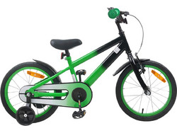 vidaXL 42009333 Παιδικό Ποδήλατο Πόλης 16" Πράσινο Μαύρο