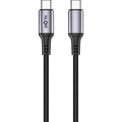 KLGO S-213 Braided USB-C to USB-C 60W 1m Black