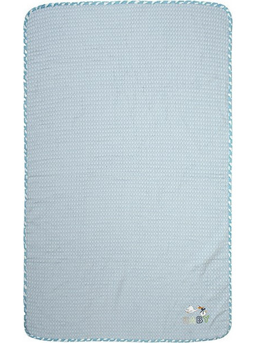 Dimcol Stork 191 Κουβέρτα Αγκαλιάς Πικέ 80x110 Γαλάζια
