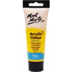 Mont Marte 04 Medium Yellow Ακρυλικό Χρώμα Ζωγραφικής 75ml