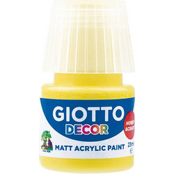 Giotto Decor Matt Primary Yellow Ακρυλικό Χρώμα Ζωγραφικής 25ml