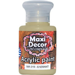 Maxi Decor 019 Elephant Ακρυλικό Χρώμα Ζωγραφικής 60ml