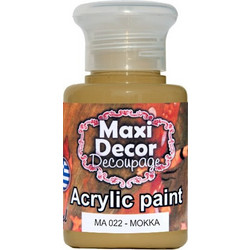 Maxi Decor 022 Mocca Ακρυλικό Χρώμα Ζωγραφικής 60ml